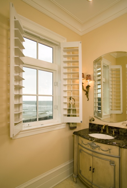 Faux Wood shutters in Destin beach home